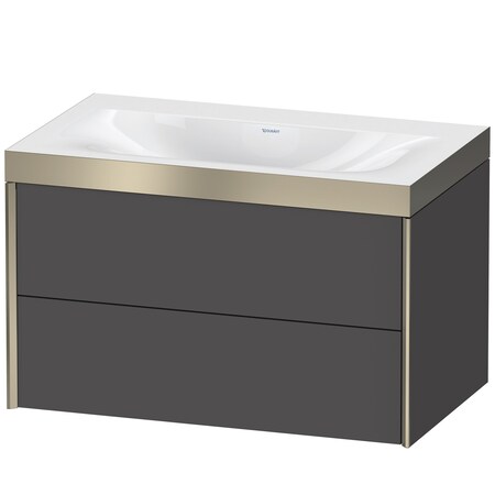 Duravit Xviu C-Bonded Set Wall-Mounted Graphite Matt XV4615NB149P